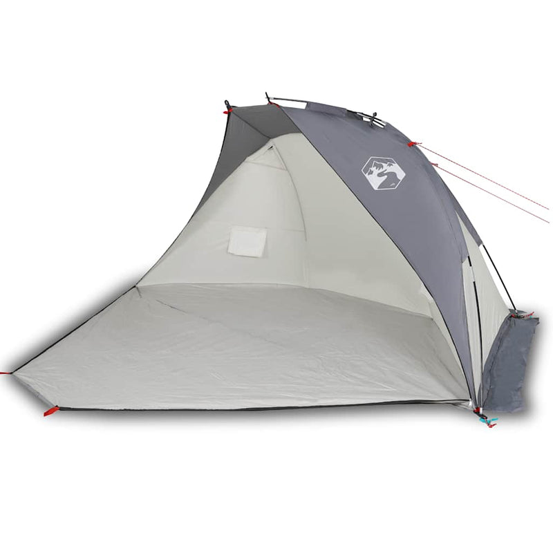 Afbeelding laden in galerijviewer, Vidaxl strandtent 268x223x125 cm 185t polyester grijs
