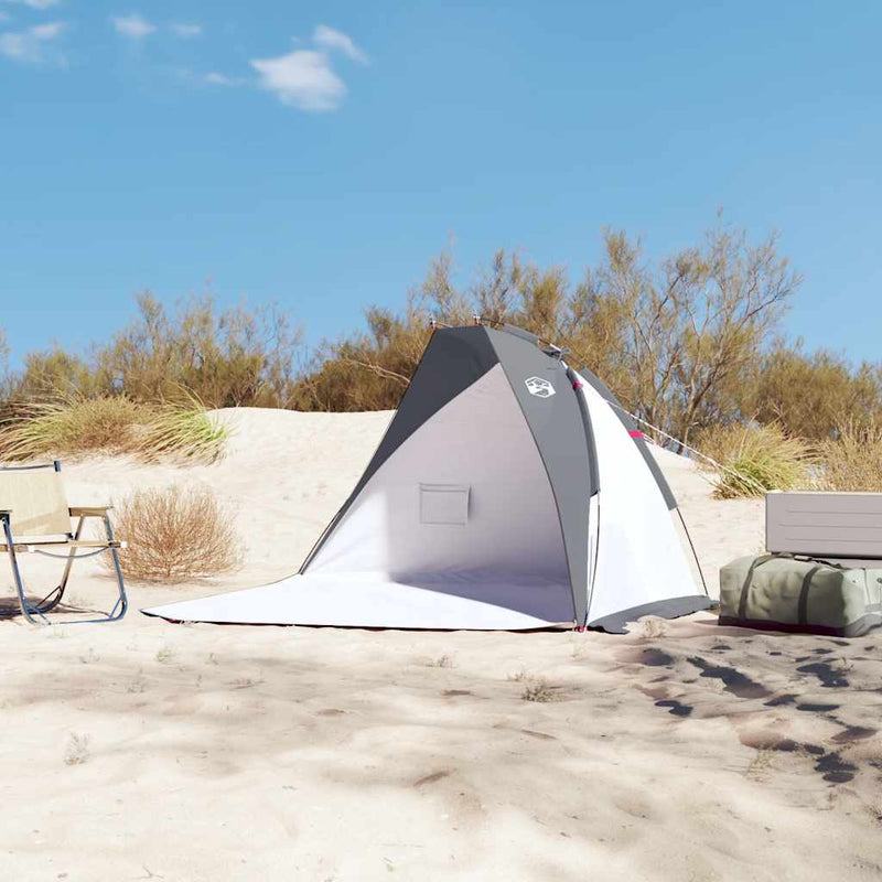 Afbeelding laden in galerijviewer, Vidaxl strandtent 268x223x125 cm 185t polyester grijs
