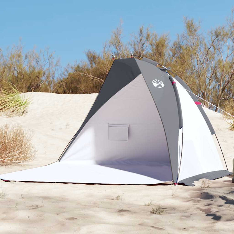 Afbeelding laden in galerijviewer, Vidaxl strandtent 268x223x125 cm 185t polyester grijs
