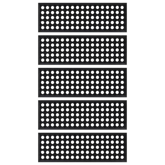 Vidaxl trapmatten 5 st 25x75 cm rubber