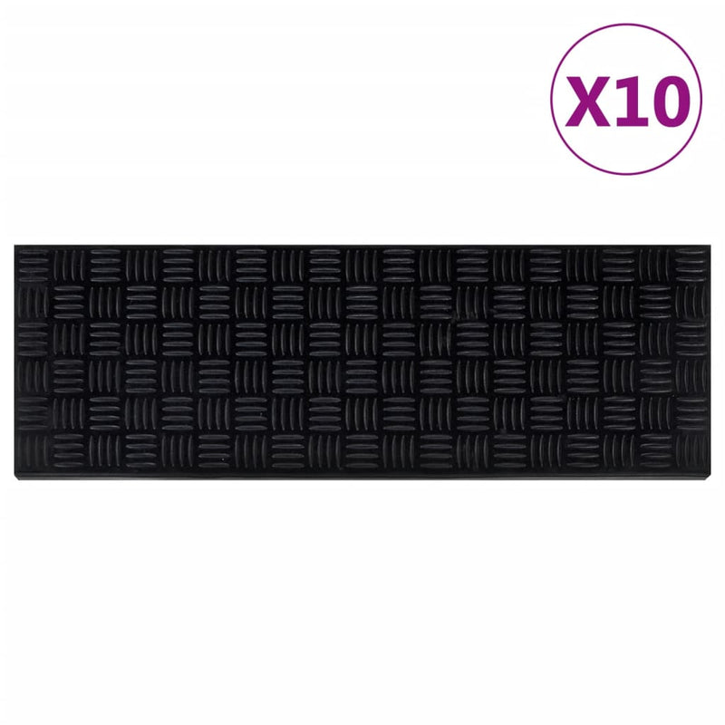 Afbeelding laden in galerijviewer, Vidaxl trapmatten 10 st 25x75 cm rubber
