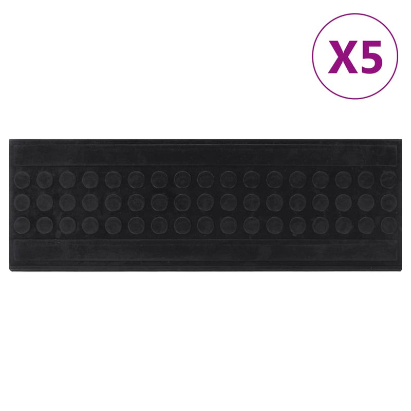Afbeelding laden in galerijviewer, Vidaxl trapmatten 5 st 25x75 cm rubber
