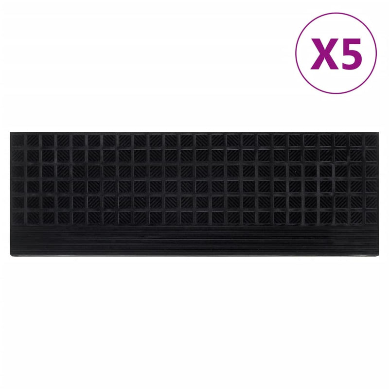 Afbeelding laden in galerijviewer, Vidaxl trapmatten 5 st 25x75 cm rubber
