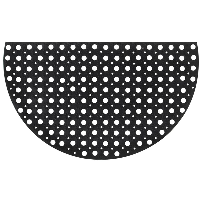 Afbeelding laden in galerijviewer, Vidaxl deurmat halfrond 45x75 cm rubber
