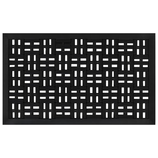Vidaxl deurmat rechthoekig 45x75 cm rubber