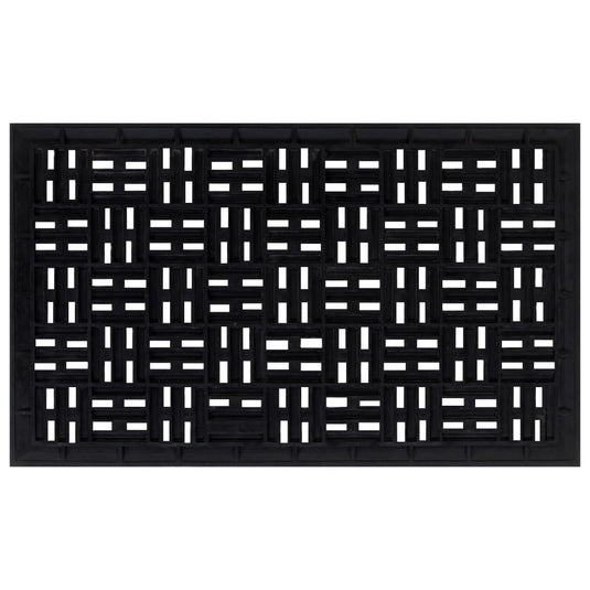 Vidaxl deurmat rechthoekig 45x75 cm rubber