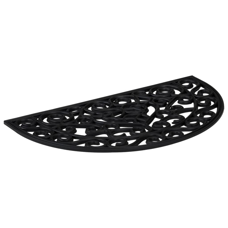 Afbeelding laden in galerijviewer, Vidaxl deurmat halfrond 45x75 cm rubber
