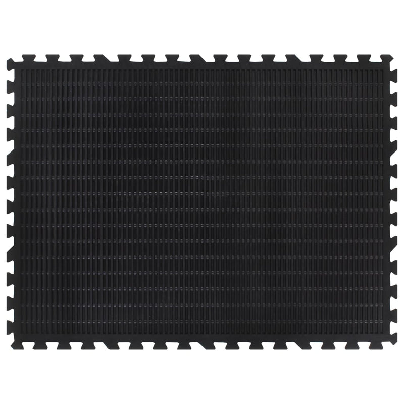 Afbeelding laden in galerijviewer, Vidaxl rubbertegel 12 mm 90x120 cm zwart
