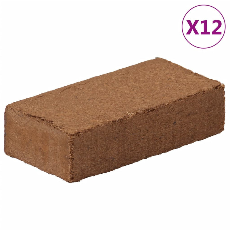 Afbeelding laden in galerijviewer, Vidaxl kokosvezelblokken 12 st 650 g elk 7,8 kg totaal
