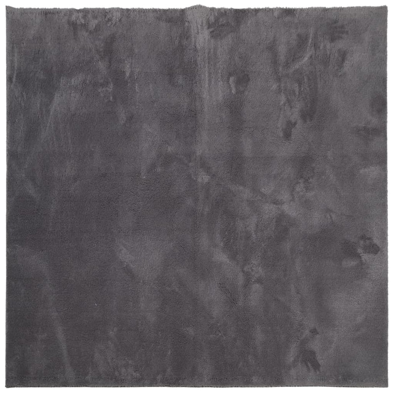 Afbeelding laden in galerijviewer, Vidaxl vloerkleed huarte laagpolig zacht wasbaar 120x120 cm antraciet
