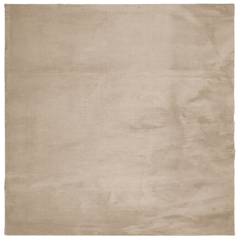 Afbeelding laden in galerijviewer, Vidaxl vloerkleed huarte laagpolig zacht wasbaar 160x160cm zandkleurig
