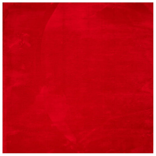 Vidaxl vloerkleed huarte laagpolig zacht wasbaar 120x120 cm rood