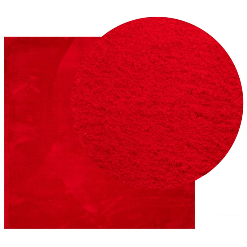Afbeelding laden in galerijviewer, Vidaxl vloerkleed huarte laagpolig zacht wasbaar 120x120 cm rood

