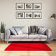 Vidaxl vloerkleed huarte laagpolig zacht wasbaar 120x120 cm rood