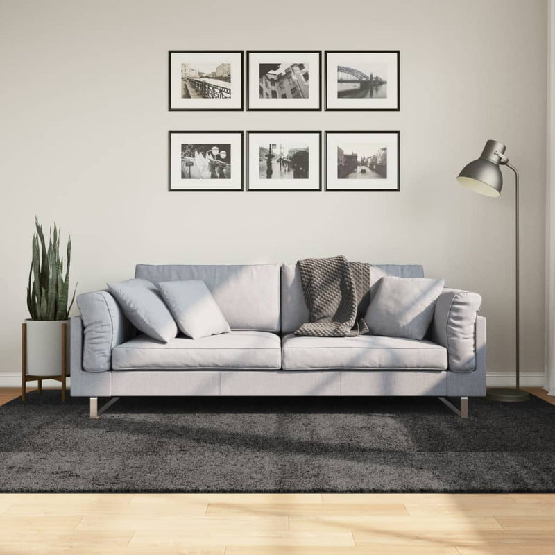 Afbeelding laden in galerijviewer, Vidaxl vloerkleed pamplona shaggy hoogpolig 160x230 cm antraciet
