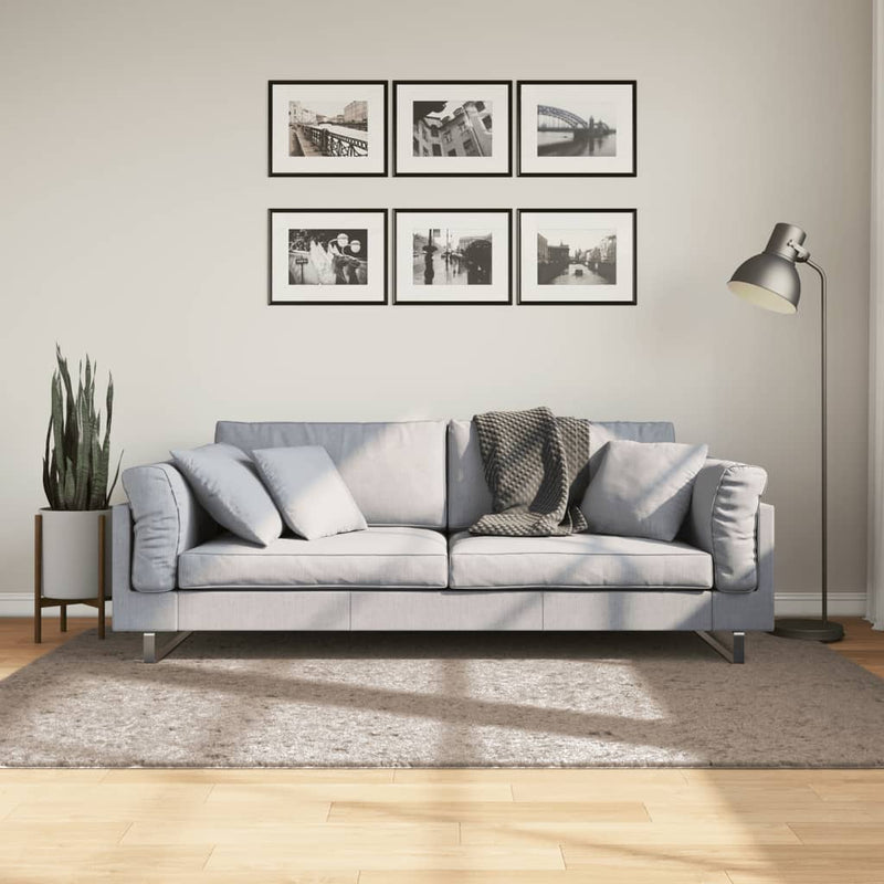 Afbeelding laden in galerijviewer, Vidaxl vloerkleed pamplona shaggy hoogpolig modern 140x200 cm beige
