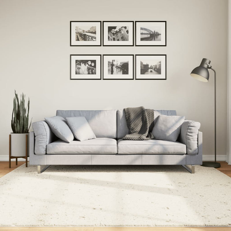 Afbeelding laden in galerijviewer, Vidaxl vloerkleed pamplona shaggy hoogpolig modern 200x200 cm crème

