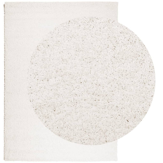 Vidaxl vloerkleed pamplona shaggy hoogpolig modern 240x340 cm crème
