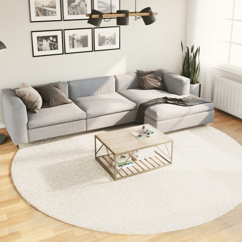 Afbeelding laden in galerijviewer, Vidaxl vloerkleed pamplona shaggy hoogpolig modern ø 280 cm crèmekleur
