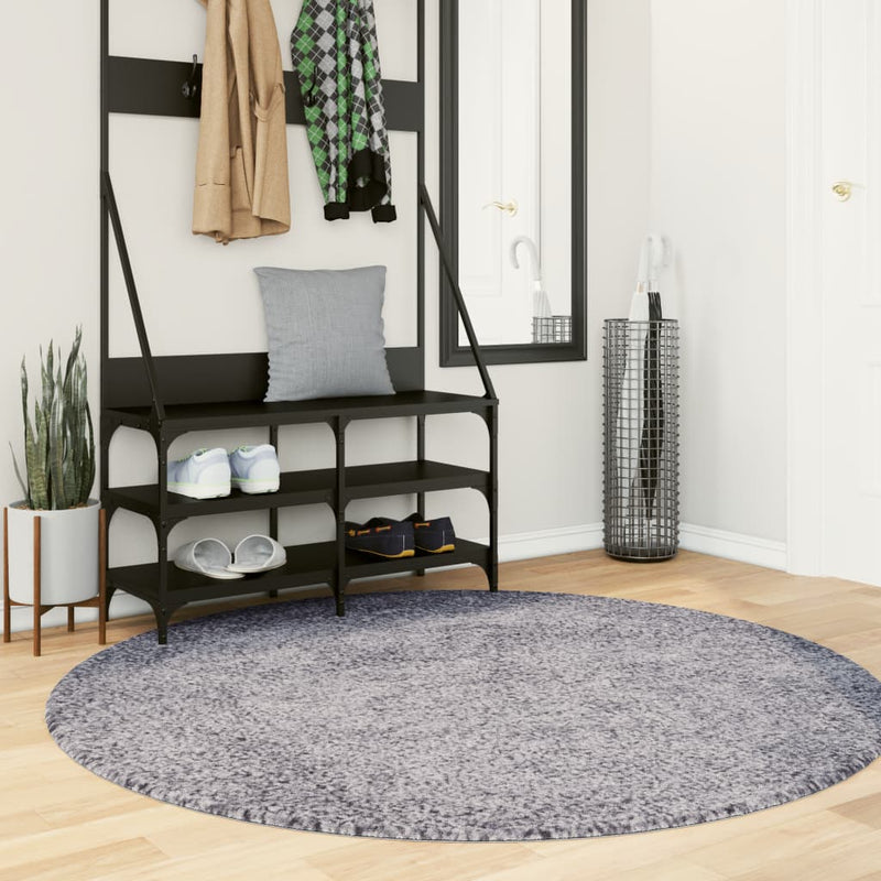 Afbeelding laden in galerijviewer, Vidaxl vloerkleed pamplona shaggy hoogpolig modern ø 200 cm blauw
