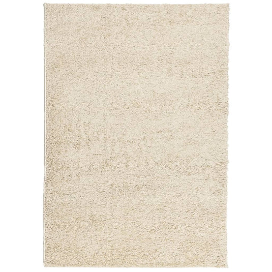 Vidaxl vloerkleed pamplona shaggy hoogpolig modern 140x200 cm goud