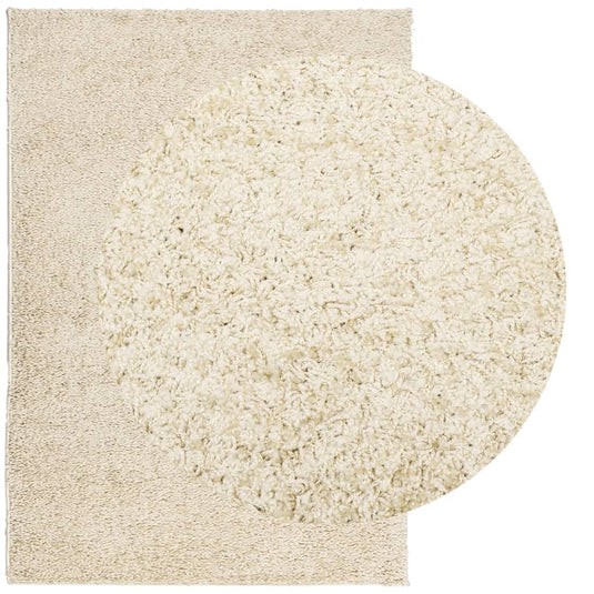 Vidaxl vloerkleed pamplona shaggy hoogpolig modern 140x200 cm goud