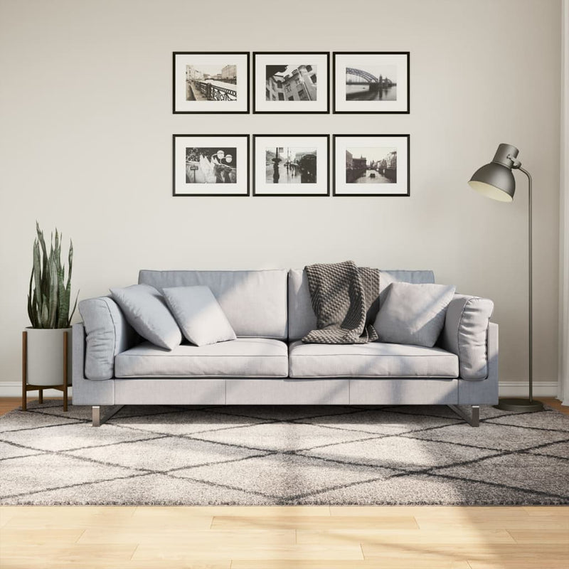 Afbeelding laden in galerijviewer, Vidaxl vloerkleed pamplona shaggy hoogpolig 160x230 cm beige antraciet
