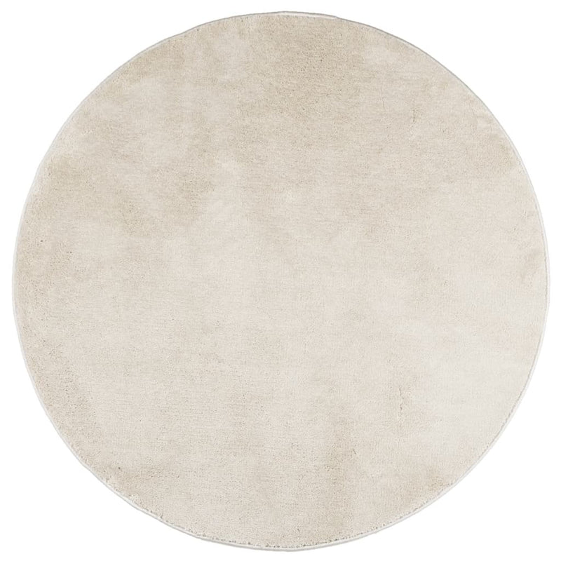 Afbeelding laden in galerijviewer, Vidaxl vloerkleed oviedo laagpolig ø 120 cm beige
