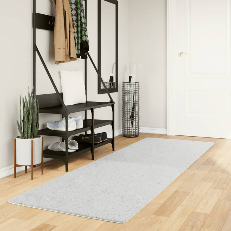 Afbeelding laden in galerijviewer, Vidaxl vloerkleed oviedo laagpolig 80x250 cm grijs
