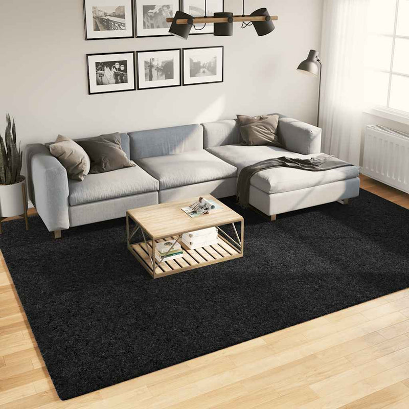 Afbeelding laden in galerijviewer, Vidaxl vloerkleed oviedo laagpolig 240x340 cm zwart
