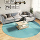 VidaXL Vloerkleed OVIEDO laagpolig Ø 280 cm groen