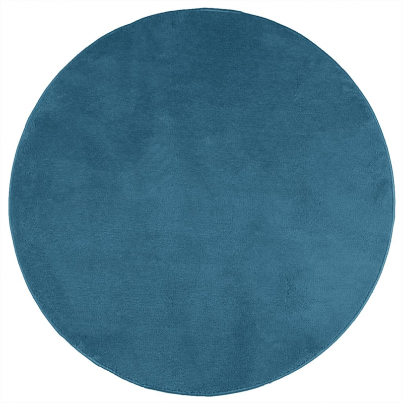 Afbeelding laden in galerijviewer, Vidaxl vloerkleed oviedo laagpolig ø 80 cm turquoise
