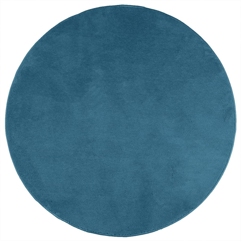 Afbeelding laden in galerijviewer, Vidaxl vloerkleed oviedo laagpolig ø 160 cm turquoise

