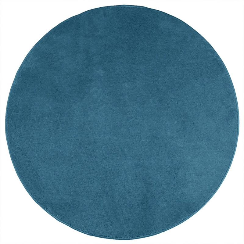Afbeelding laden in galerijviewer, Vidaxl vloerkleed oviedo laagpolig ø 240 cm turquoise
