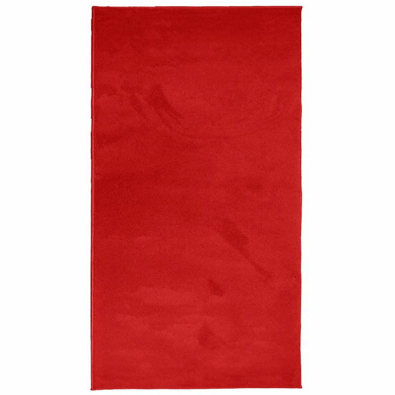Afbeelding laden in galerijviewer, Vidaxl vloerkleed oviedo laagpolig 80x150 cm rood
