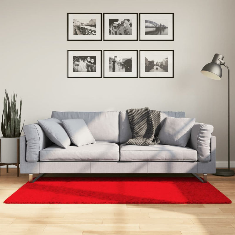 Afbeelding laden in galerijviewer, Vidaxl vloerkleed oviedo laagpolig 80x150 cm rood
