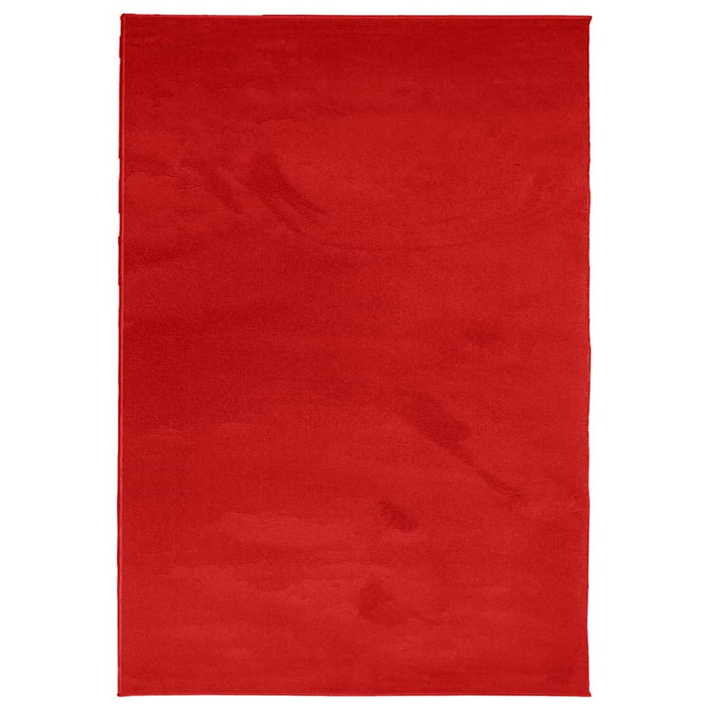 Afbeelding laden in galerijviewer, Vidaxl vloerkleed oviedo laagpolig 120x170 cm rood
