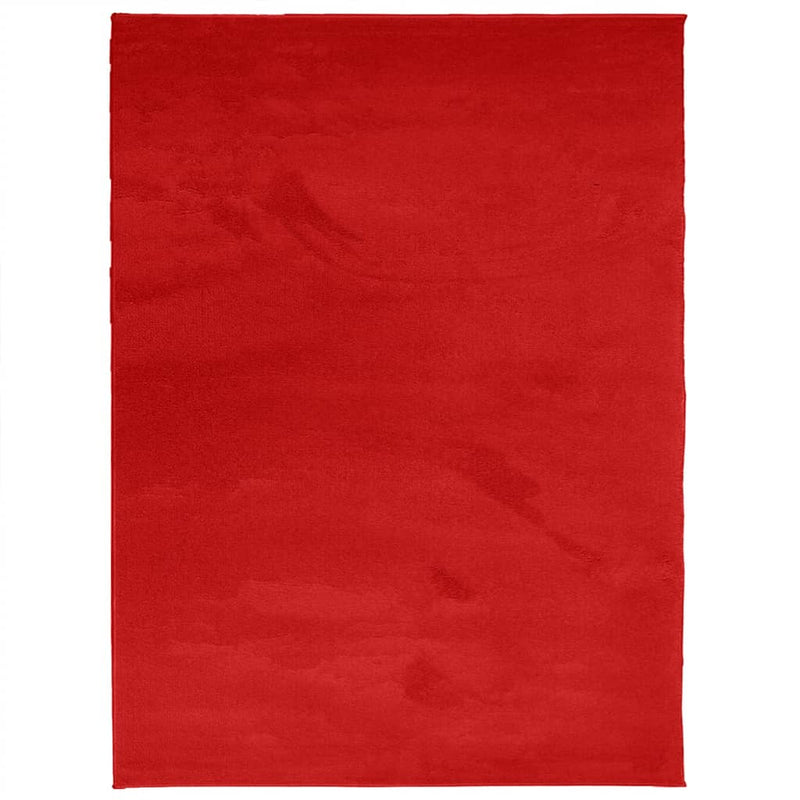 Afbeelding laden in galerijviewer, Vidaxl vloerkleed oviedo laagpolig 240x340 cm rood

