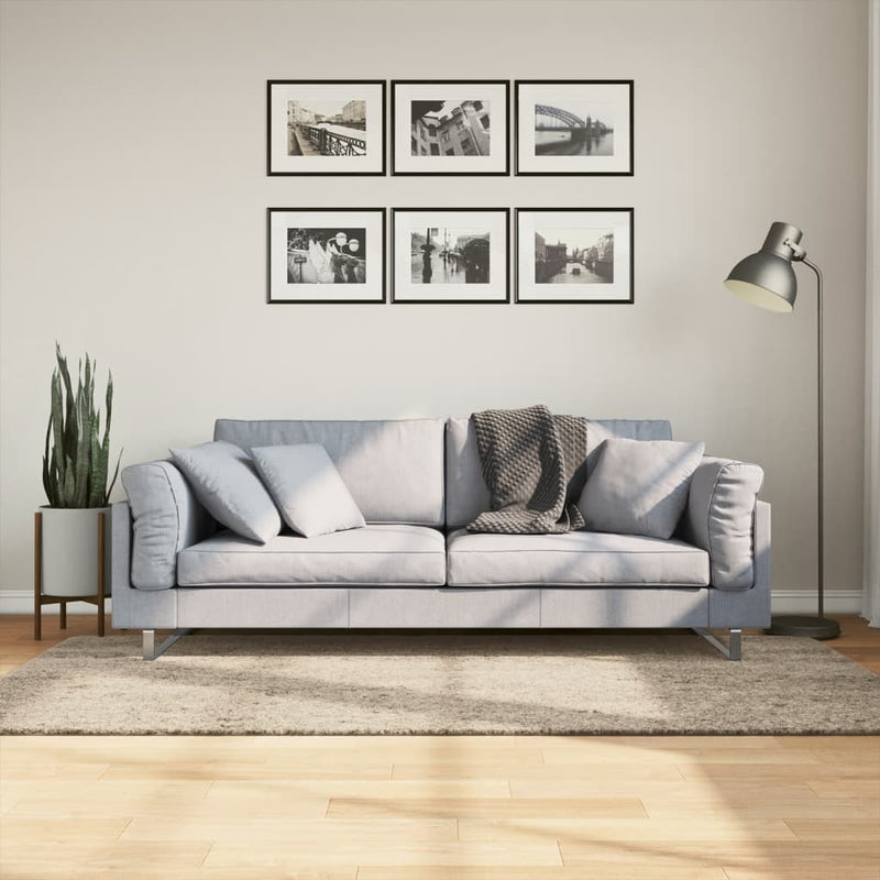 Afbeelding laden in galerijviewer, Vidaxl vloerkleed istan hoogpolig glanzend 100x200 cm beige
