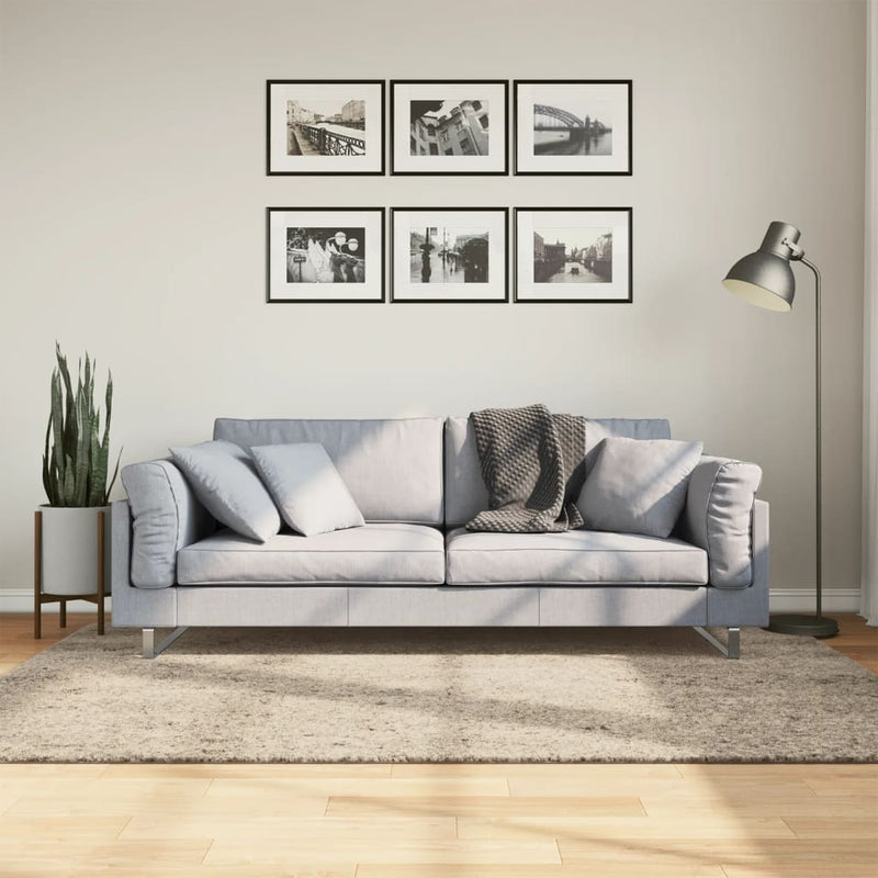 Afbeelding laden in galerijviewer, Vidaxl vloerkleed istan hoogpolig glanzend 140x200 cm beige
