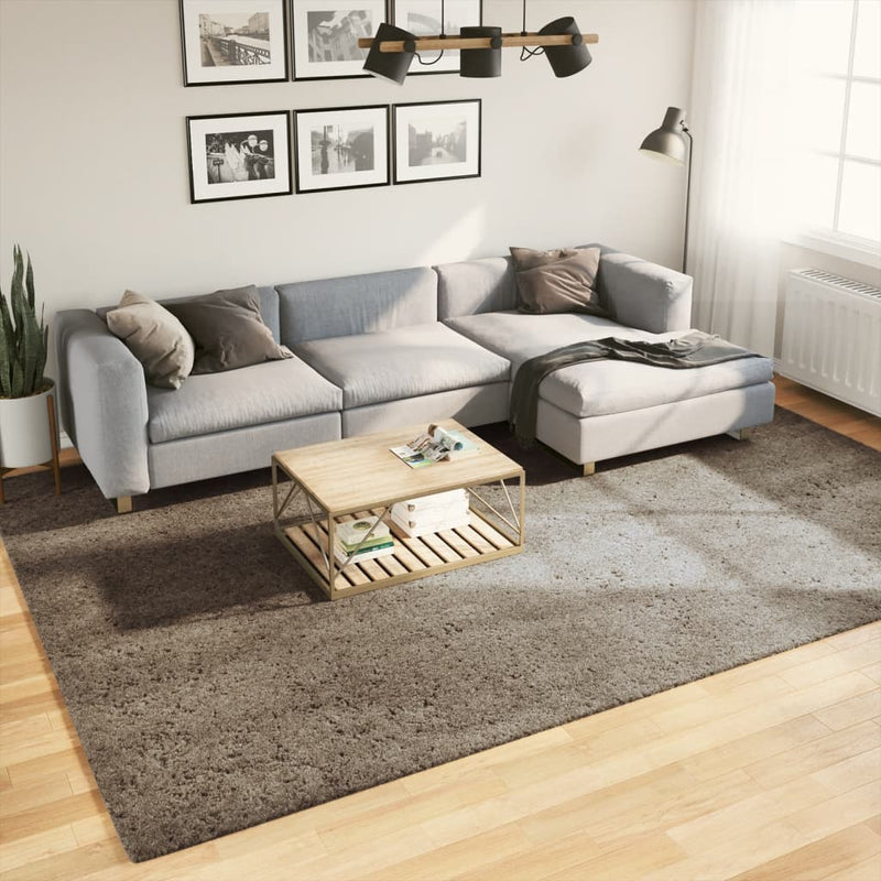 Afbeelding laden in galerijviewer, Vidaxl vloerkleed istan hoogpolig glanzend 240x340 cm grijs
