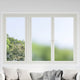 Vidaxl raamfolies 3 st statisch mat pvc grijs