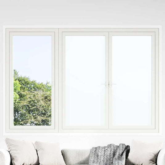Vidaxl raamfolies 5 st statisch mat pvc wit