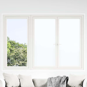 Vidaxl raamfolies 5 st statisch mat pvc wit