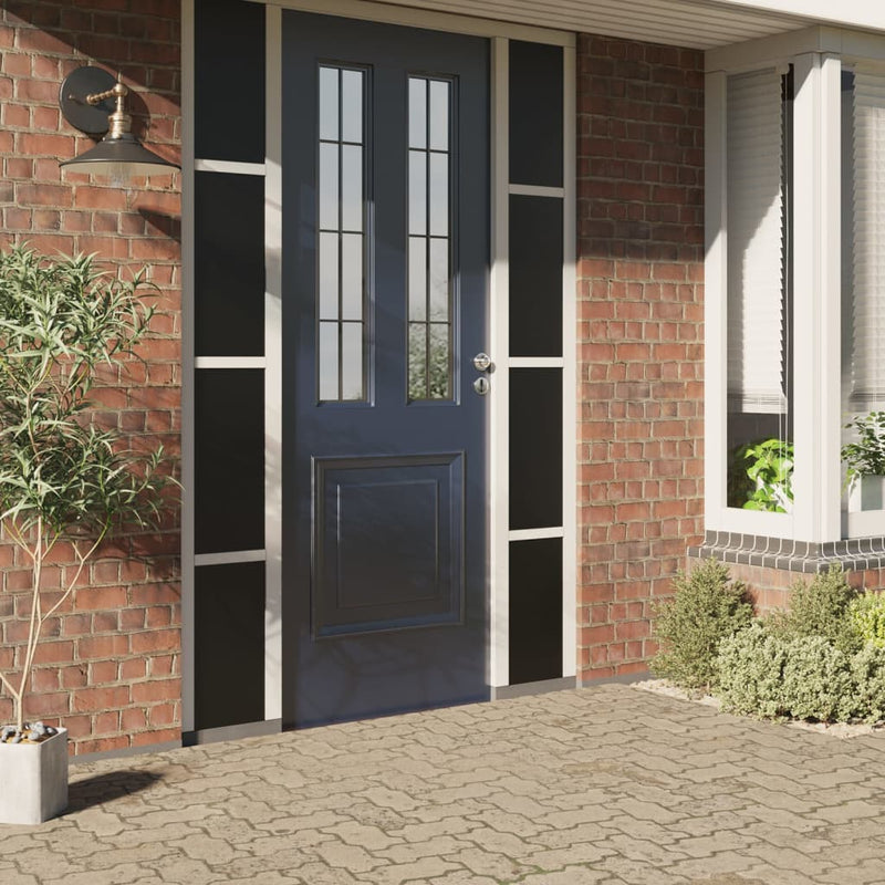 Afbeelding laden in galerijviewer, VidaXL Raamfolies 5 st statisch mat PVC zwart

