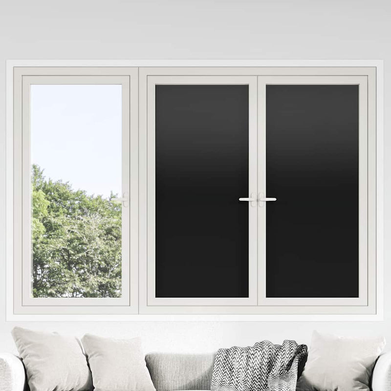 Afbeelding laden in galerijviewer, Vidaxl raamfolies 3 st statisch mat pvc zwart
