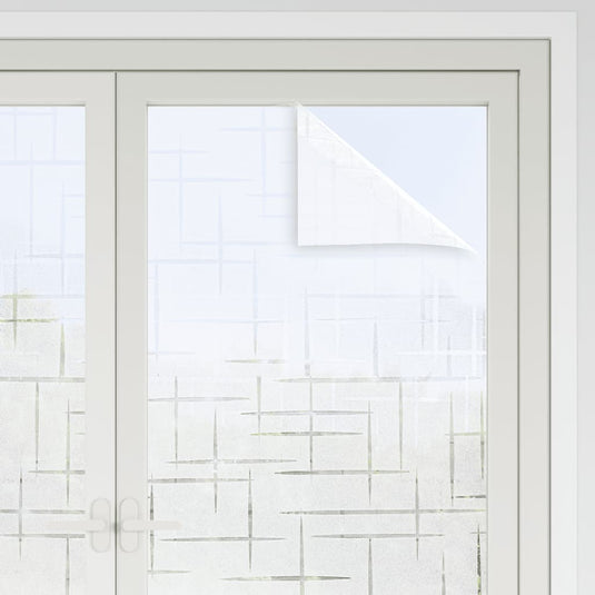 Vidaxl raamfolies 4 st mat sterrenpatroon pvc