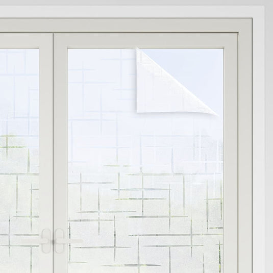 Vidaxl raamfolies 2 st mat sterrenpatroon pvc