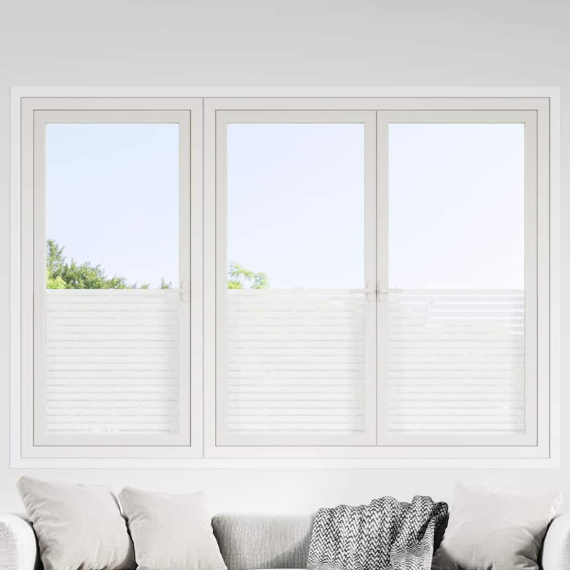 Afbeelding laden in galerijviewer, Vidaxl raamfolies 4 st mat strepenpatroon pvc
