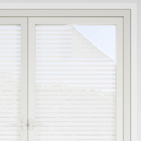 Vidaxl raamfolies 4 st mat strepenpatroon pvc